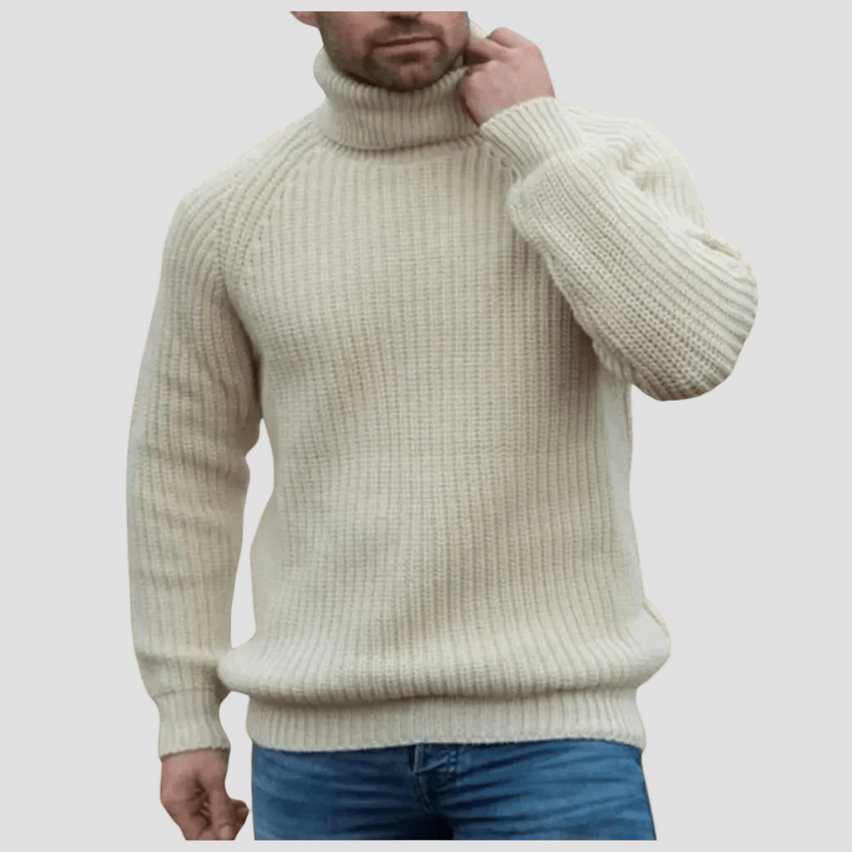 Ethan | Chunky Uld Turtleneck Sweater