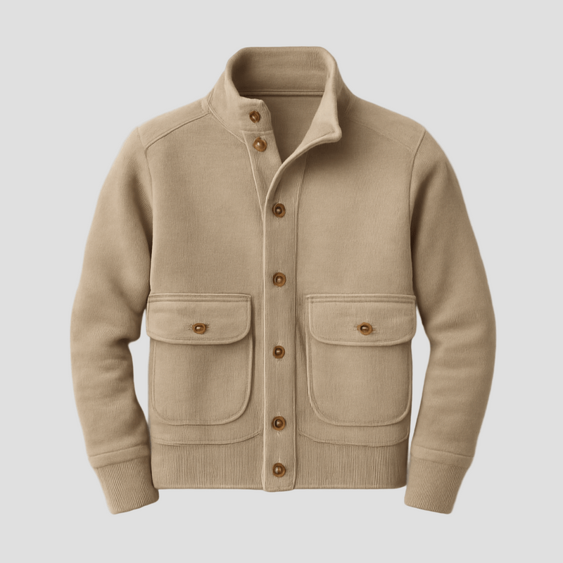 Aiden | Standkrave Ensfarvet Jakke