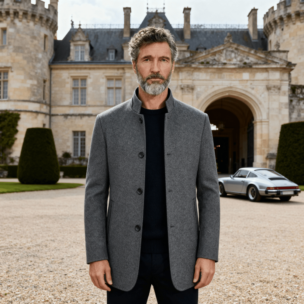 Eli | Casual Krave Enkeltknappet Kort Frakke