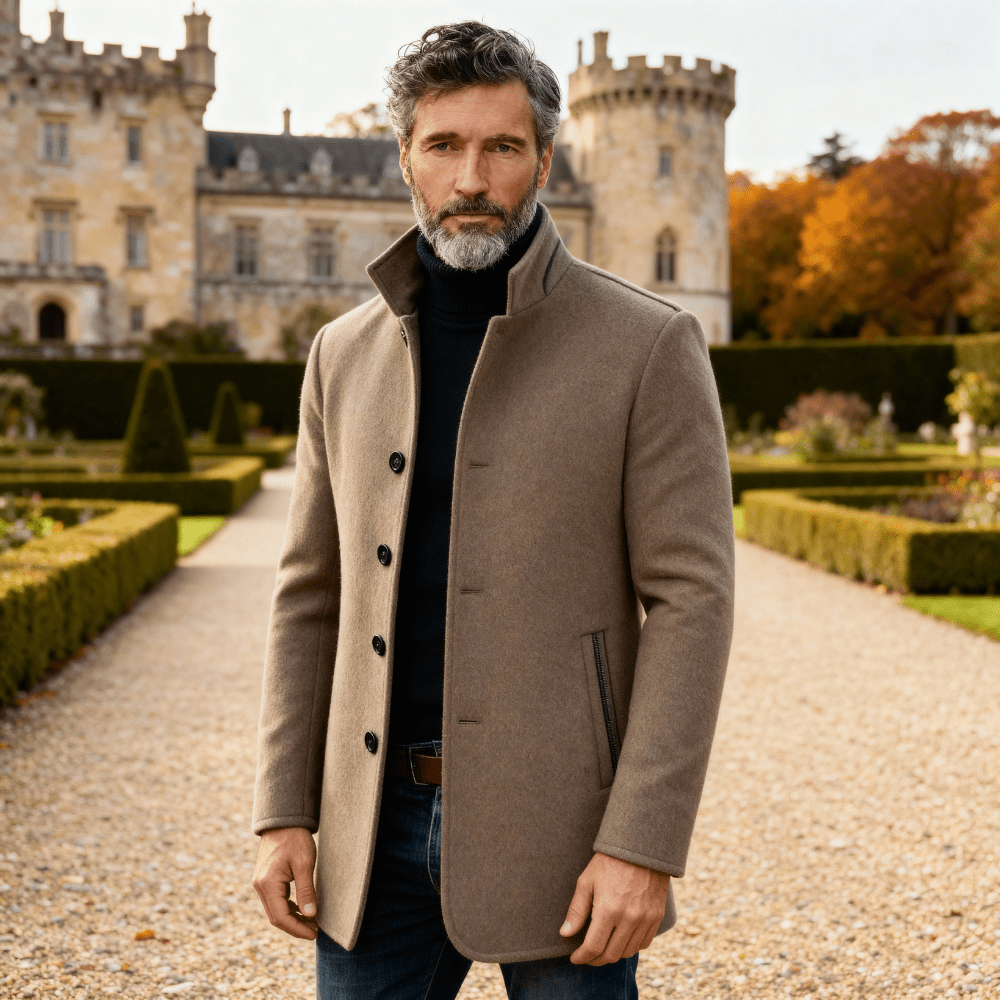 Eli | Casual Krave Enkeltknappet Kort Frakke