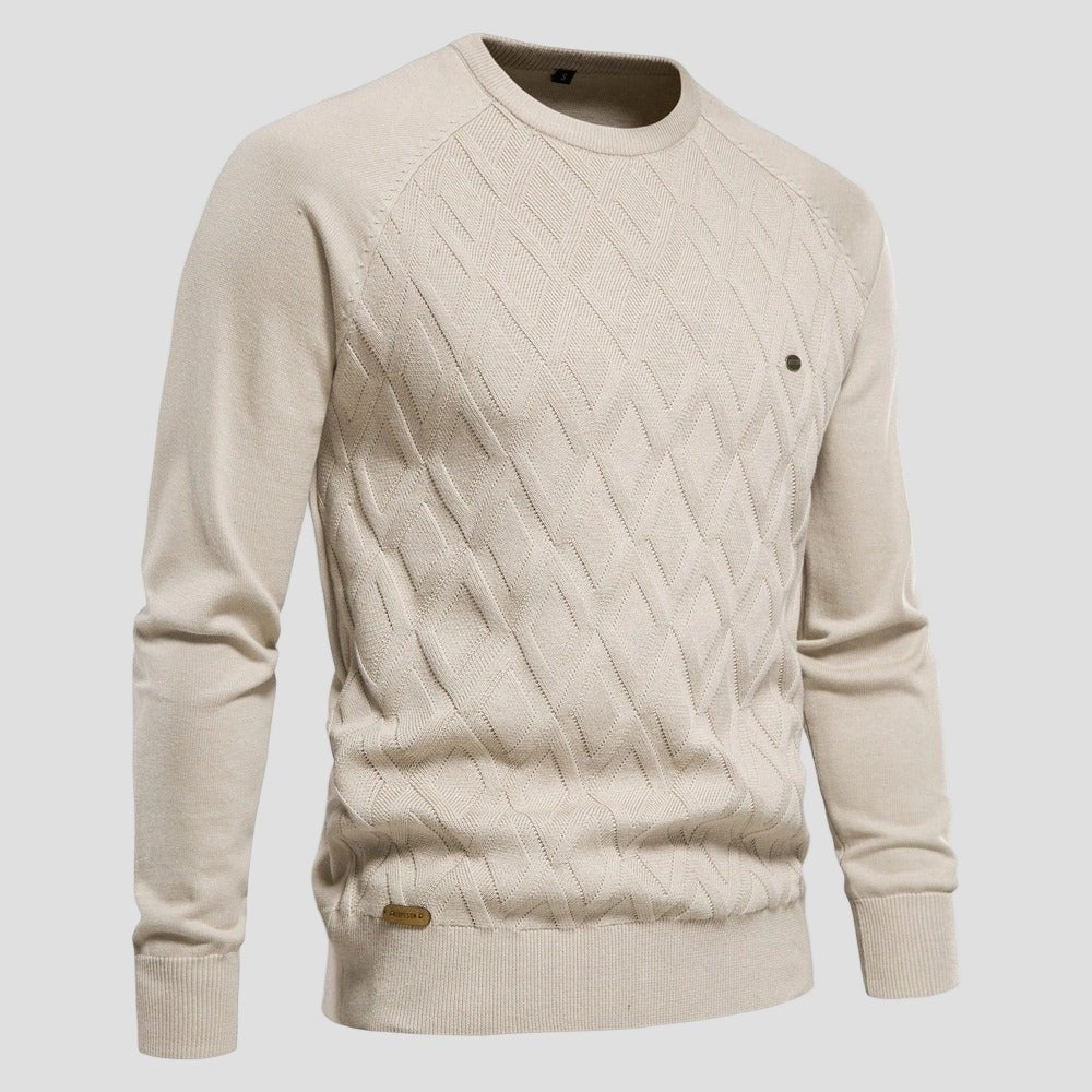 Dylan | Ensfarvet Crewneck Sweater