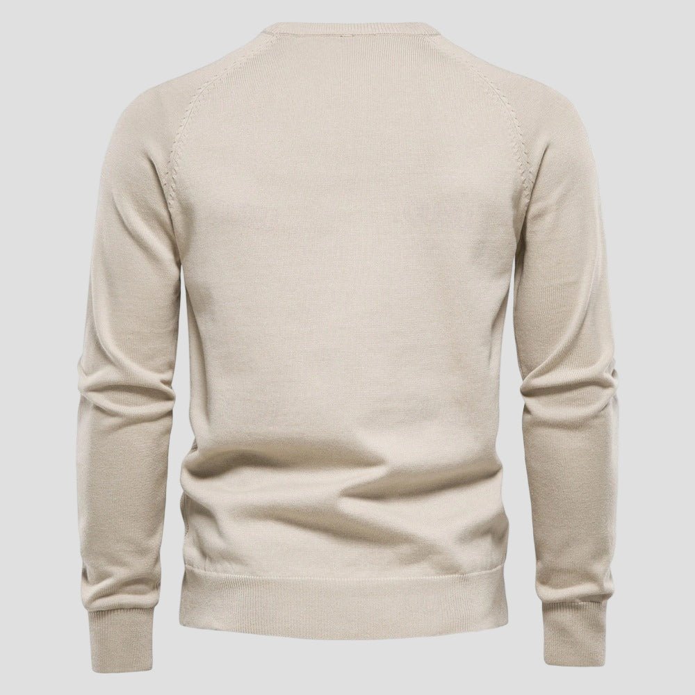 Dylan | Ensfarvet Crewneck Sweater