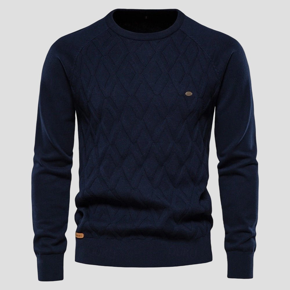 Dylan | Ensfarvet Crewneck Sweater