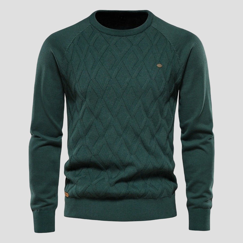 Dylan | Ensfarvet Crewneck Sweater