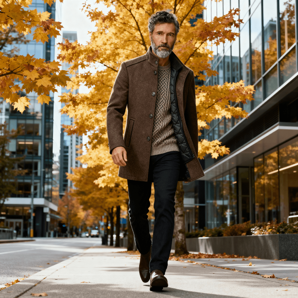 Charles | Herre Quiltet Ståkrave Frakke