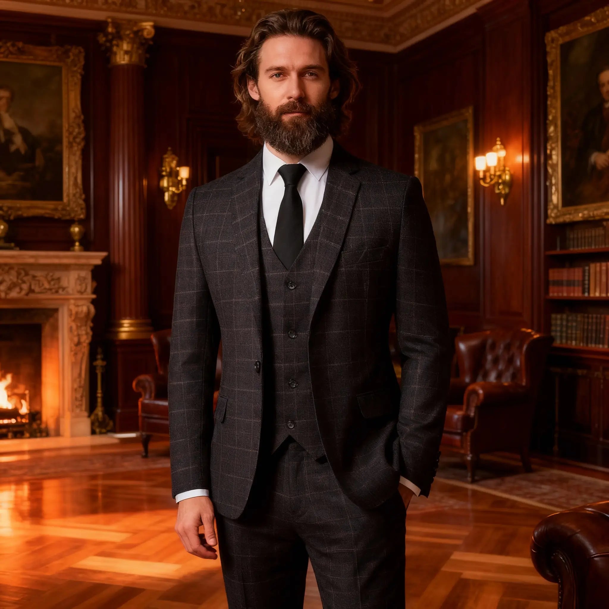 Hudson | 3-delt Peaky Blinders Stil Jakkesæt