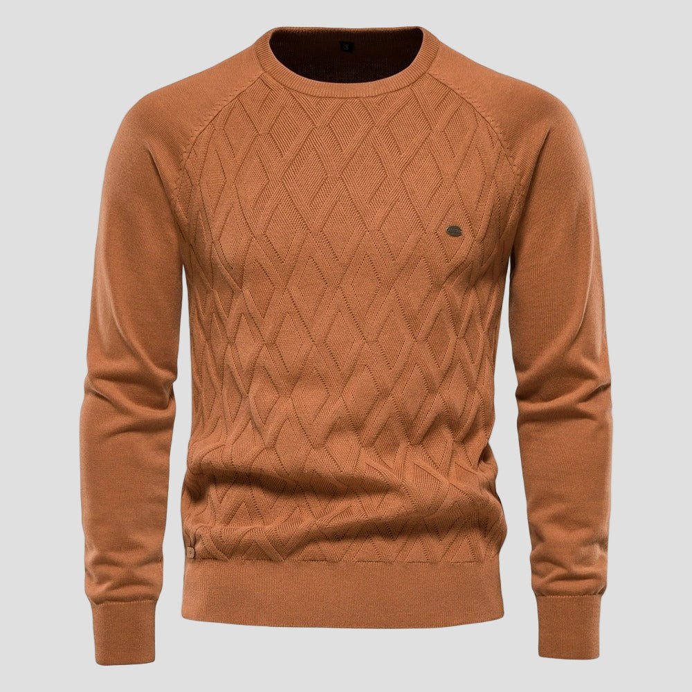 Dylan | Ensfarvet Crewneck Sweater